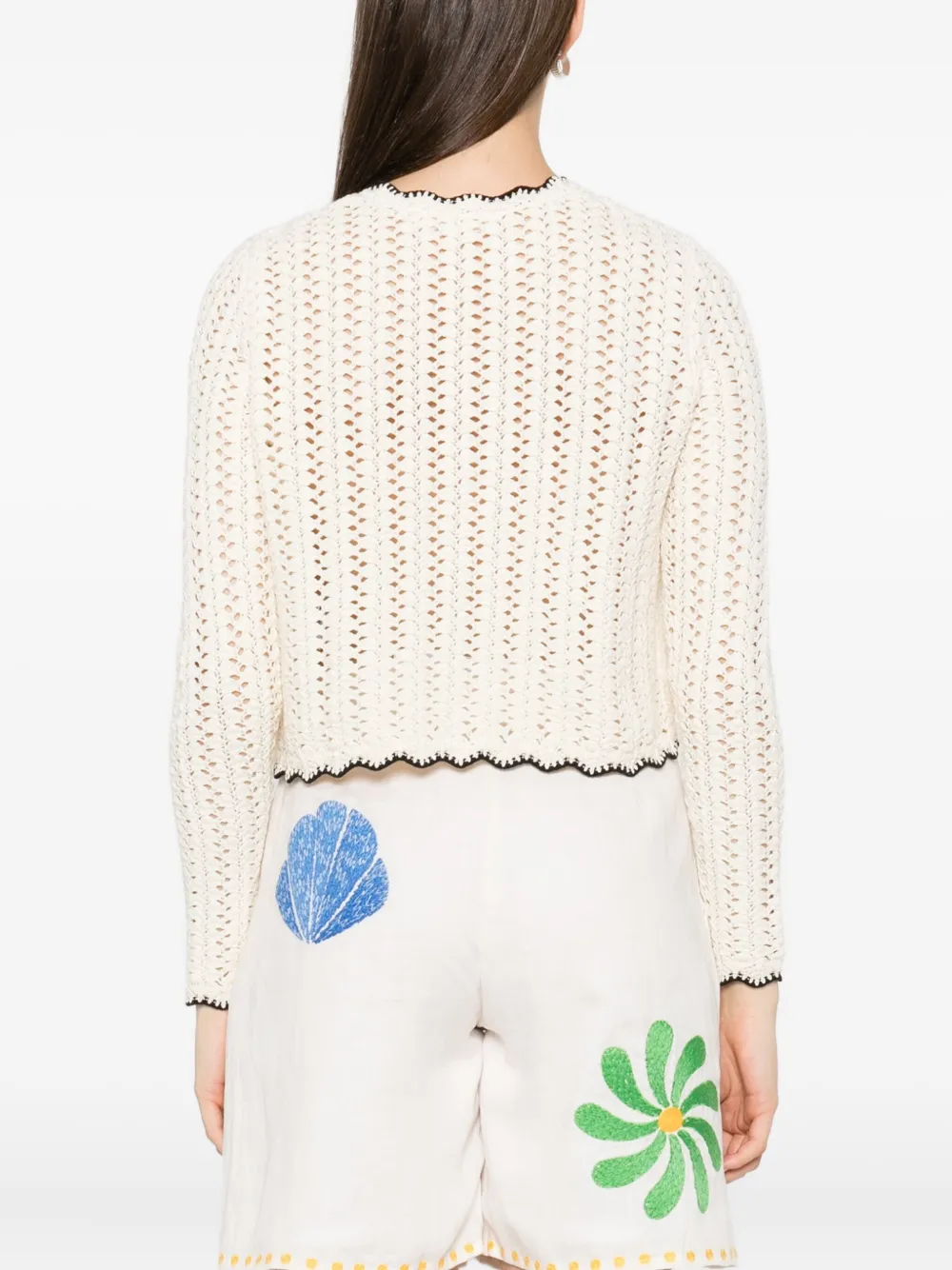 Ba&Sh Sheila vest met gewelfde afwerking Beige