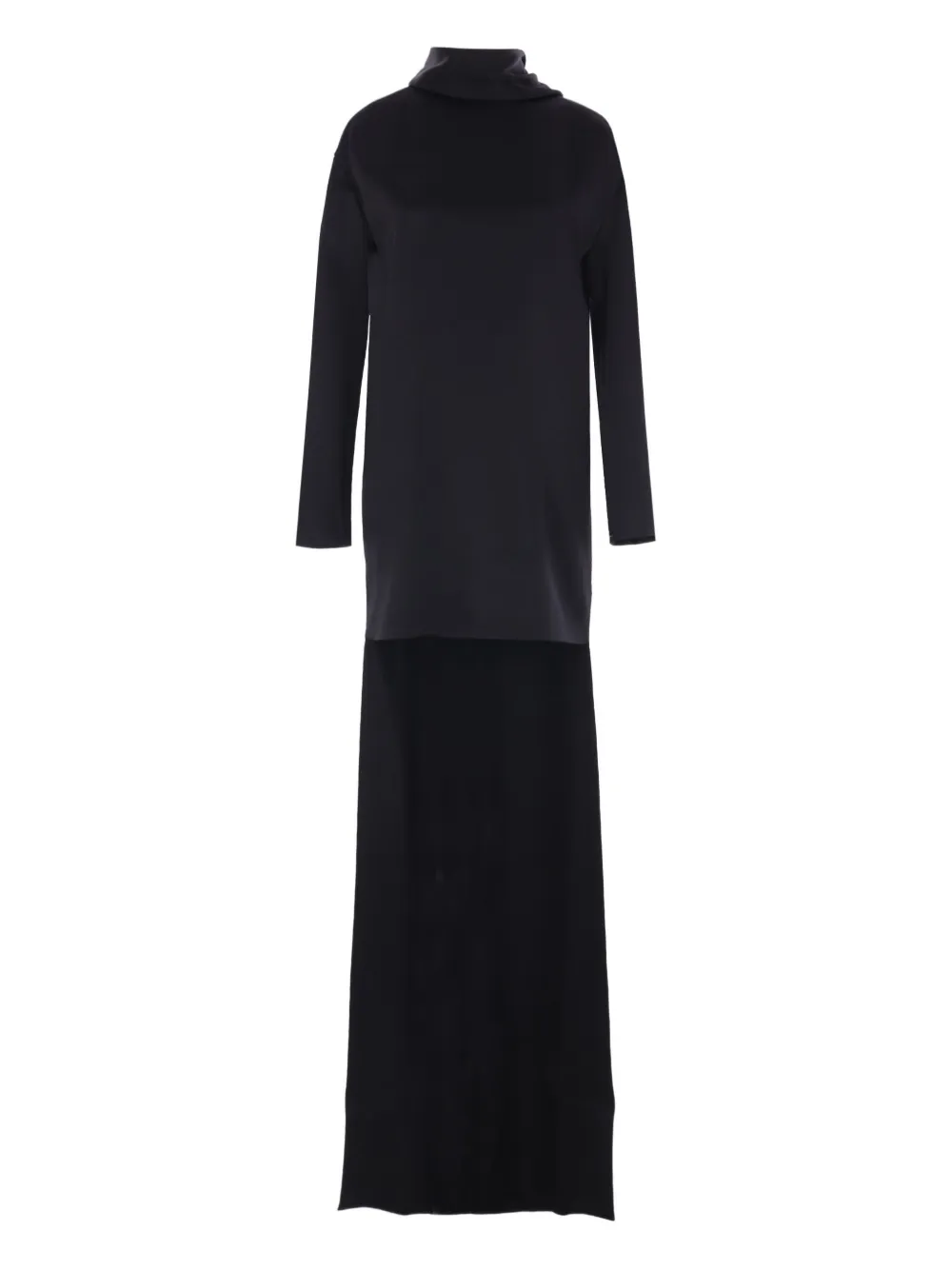 Tom Ford Roll-neck Maxi Dress In Blue