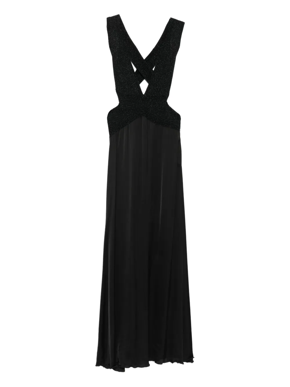 cross-strap midi dress
