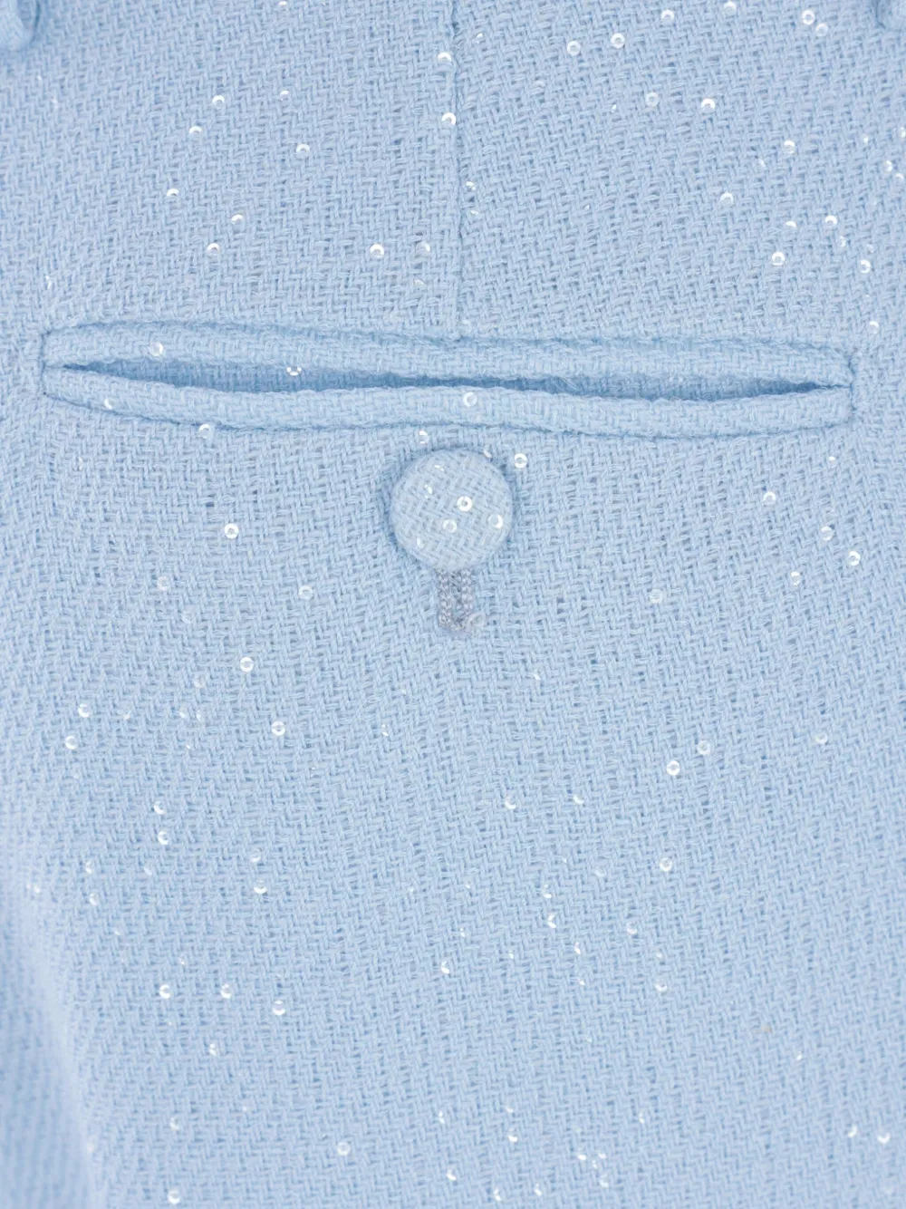 TOM FORD Straight broek met pailletten Blauw