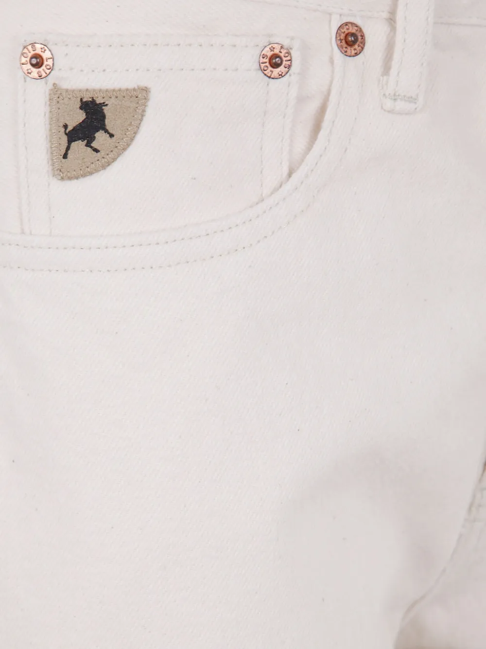 LOIS JEANS Lindsay jeans met logopatch Wit