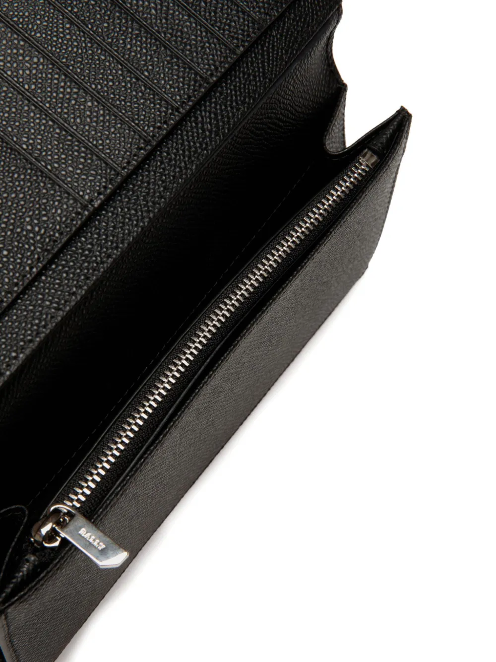 Bally Leren portemonnee Zwart