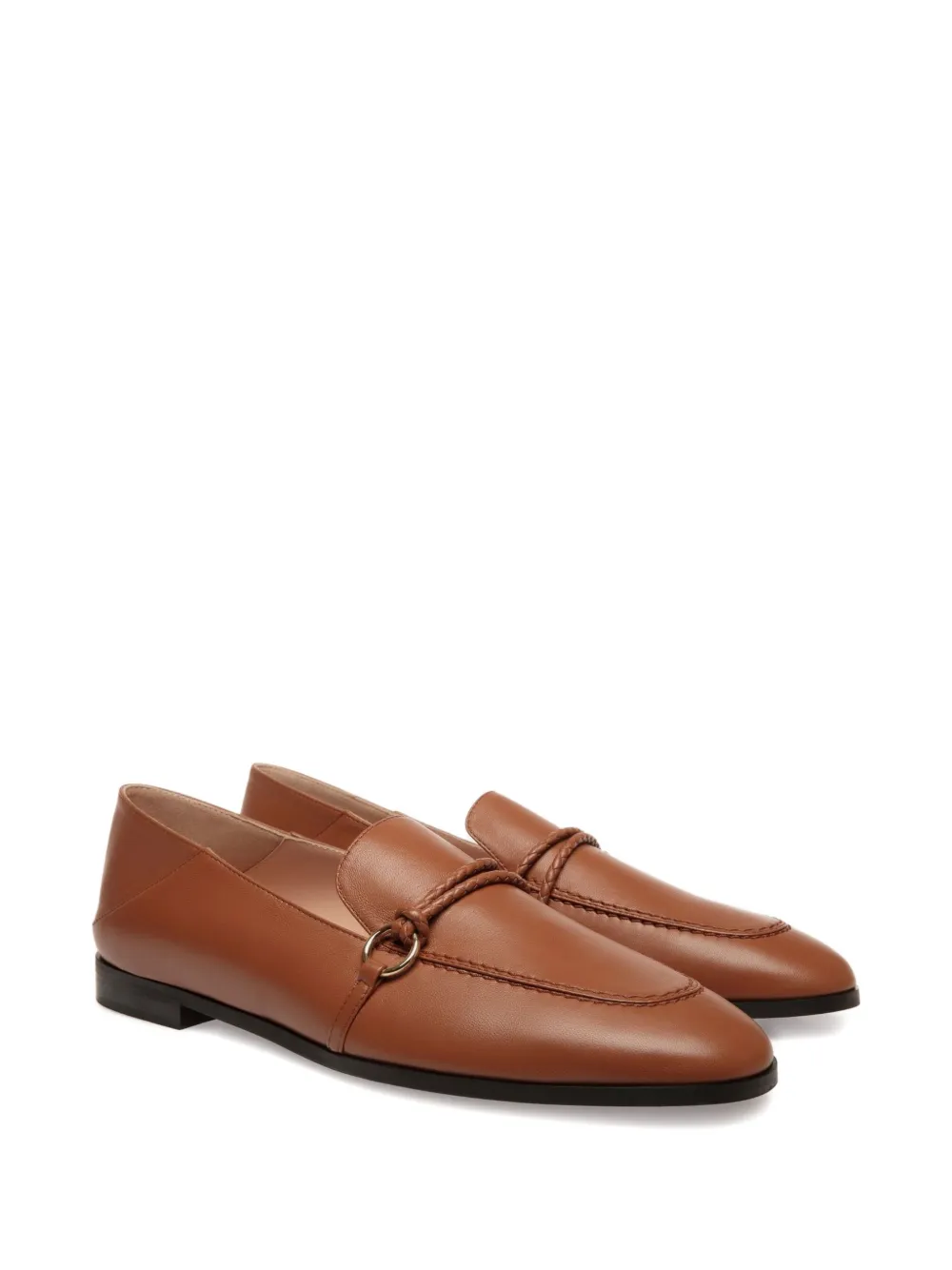 Bally Gevlochten leren loafers - Bruin
