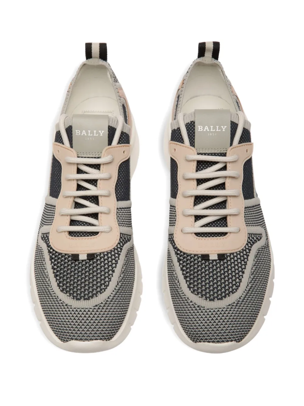 Bally knit panelled sneakers Blauw