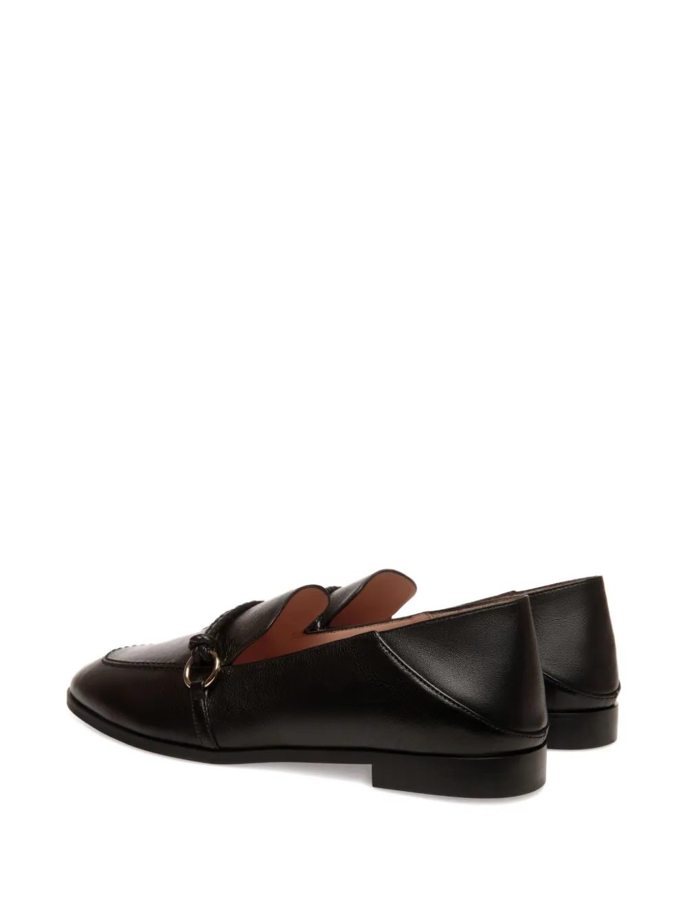 Bally braided leather loafers Black