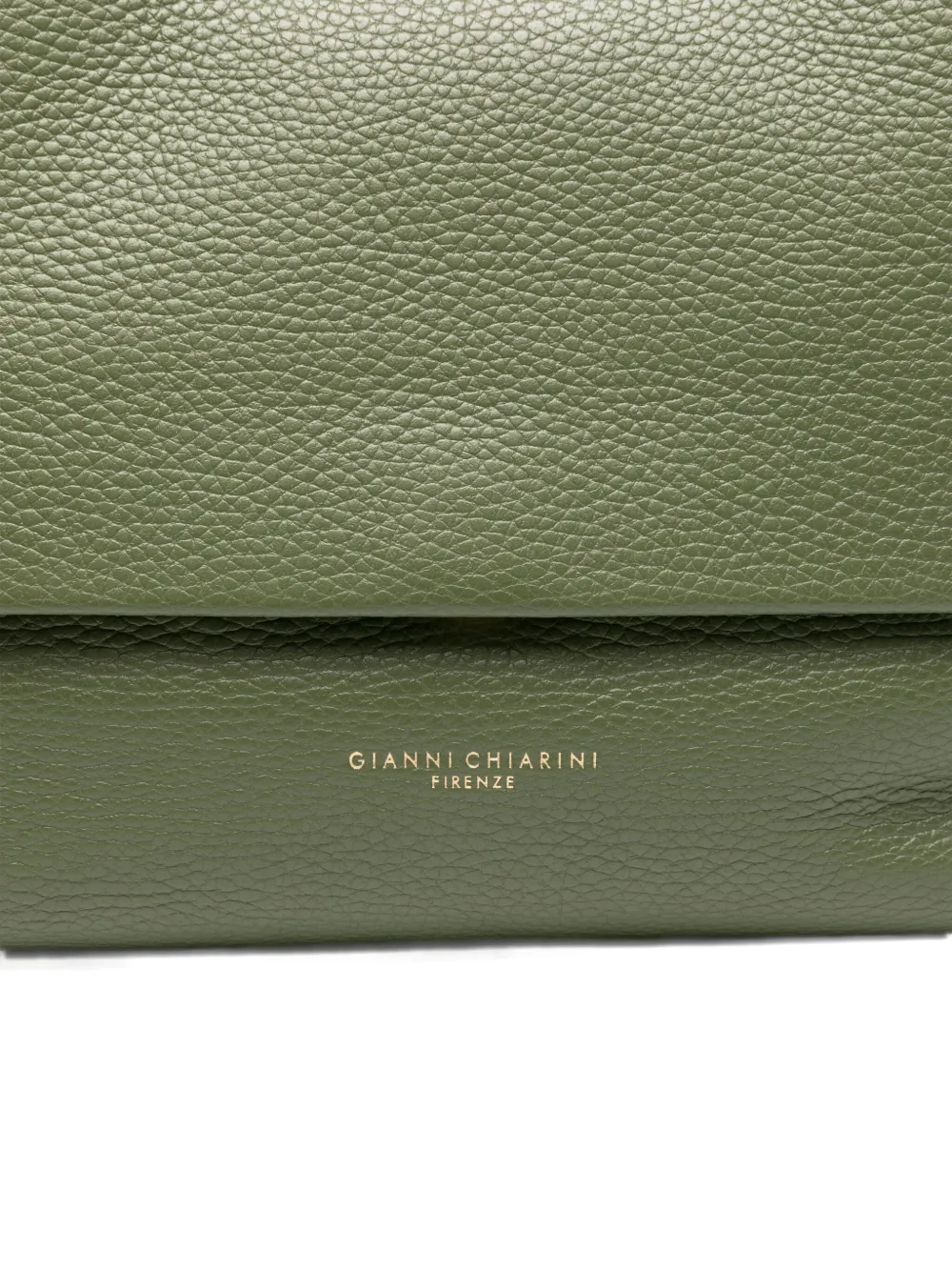 GIANNI CHIARINI Ottavia shopper van bewerkt leer met handgreep Groen