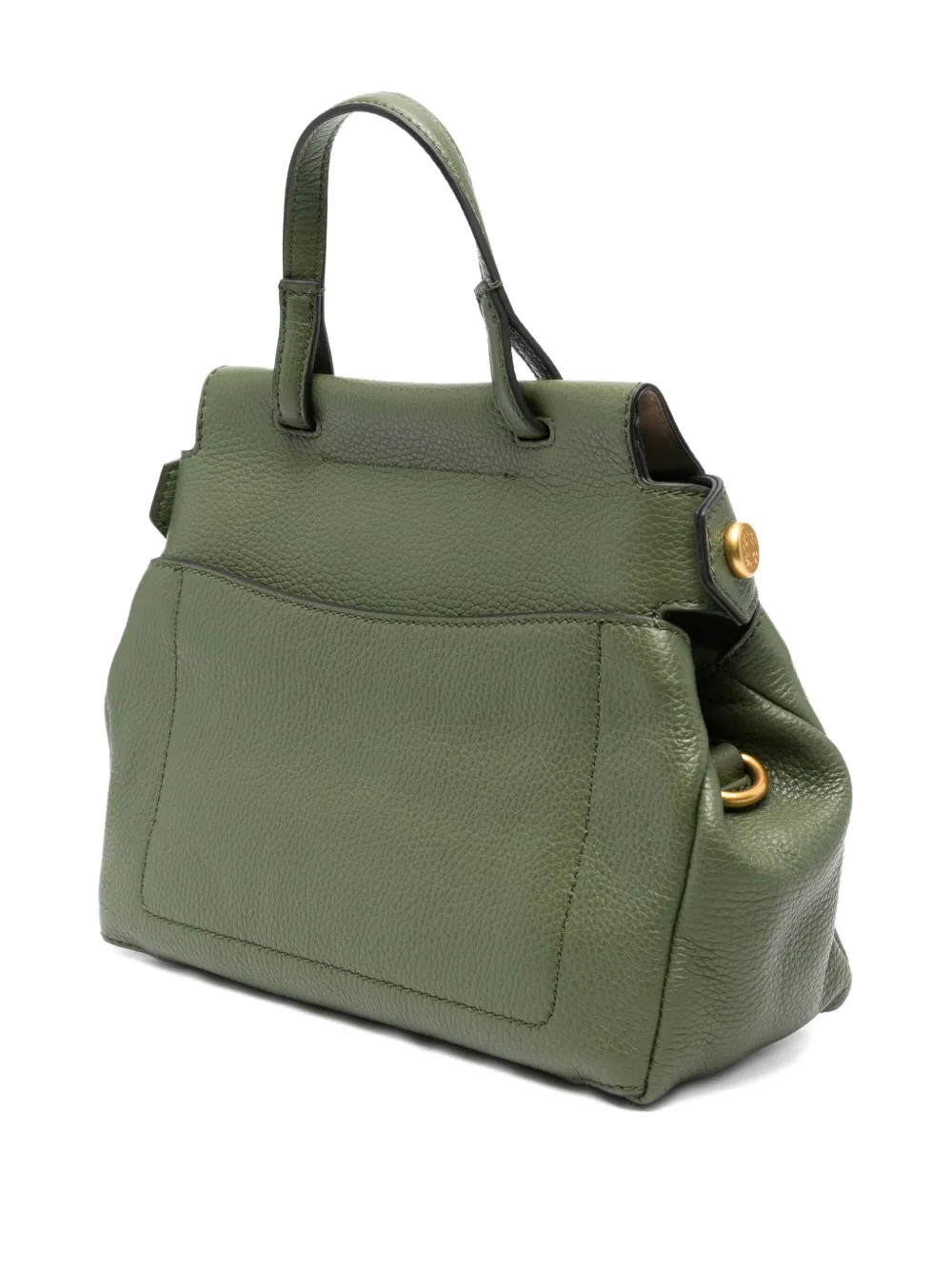 GIANNI CHIARINI Ottavia shopper van bewerkt leer met handgreep Groen