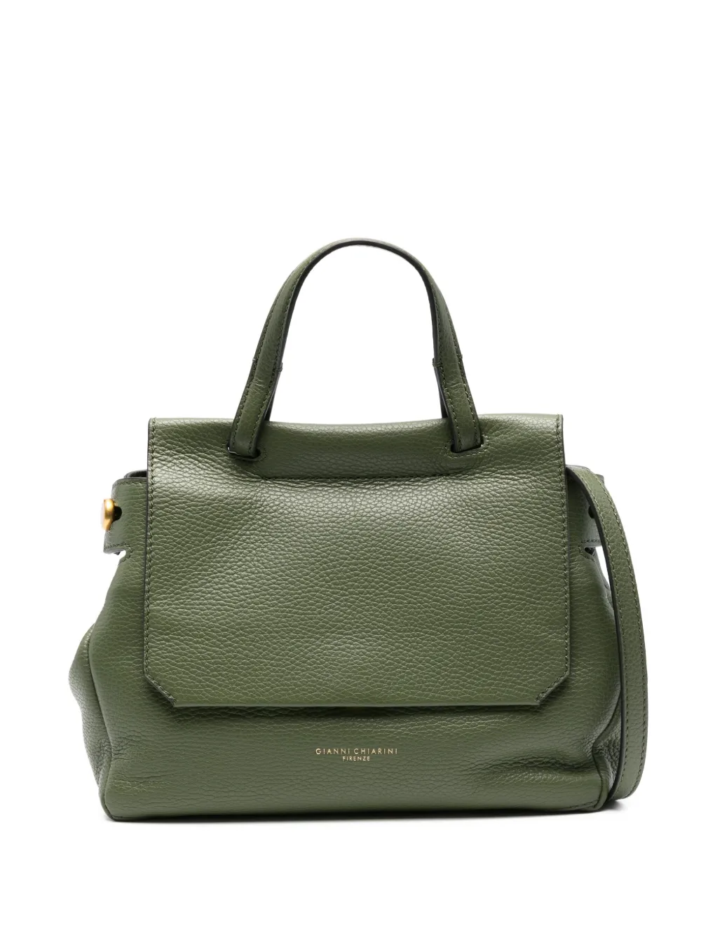 GIANNI CHIARINI Ottavia shopper van bewerkt leer met handgreep Groen