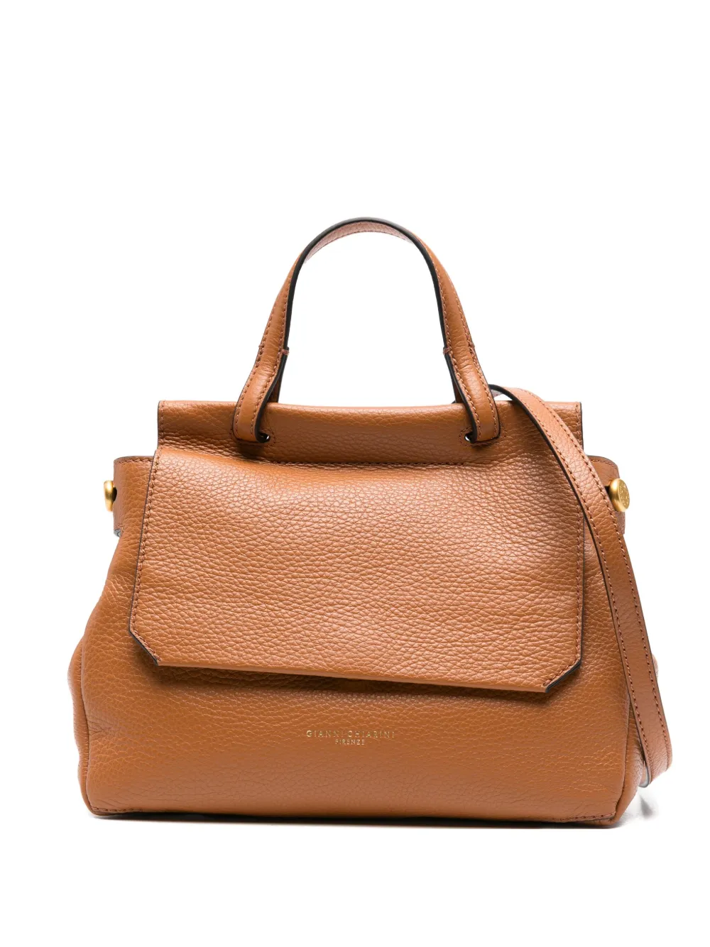 GIANNI CHIARINI Ottavia leren shopper Bruin