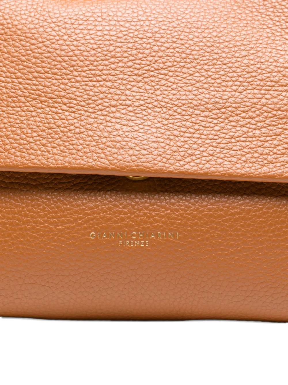 GIANNI CHIARINI Ottavia leren shopper Bruin