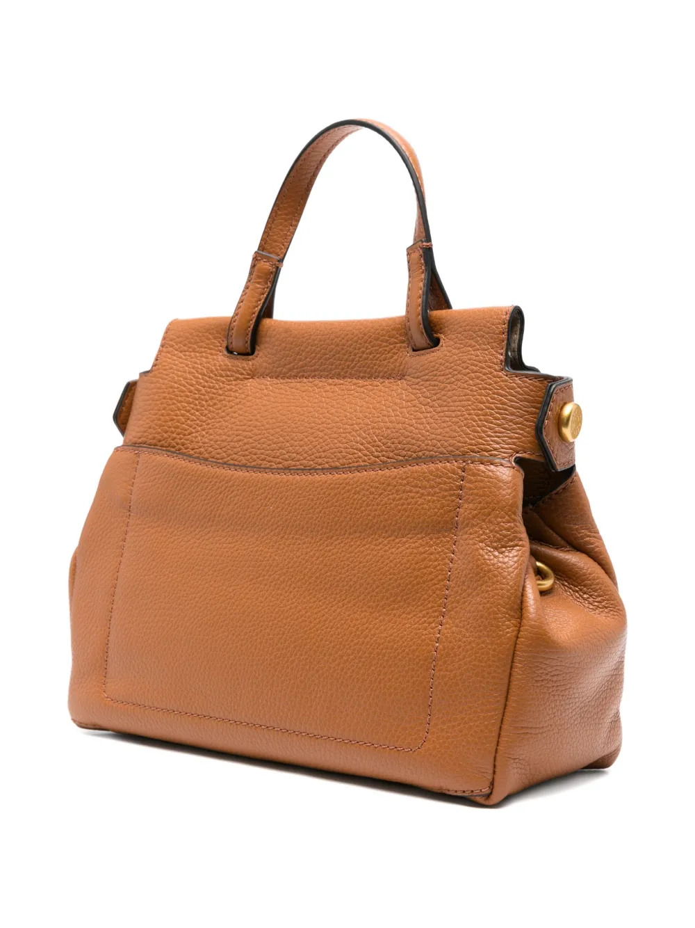 GIANNI CHIARINI Ottavia leren shopper Bruin
