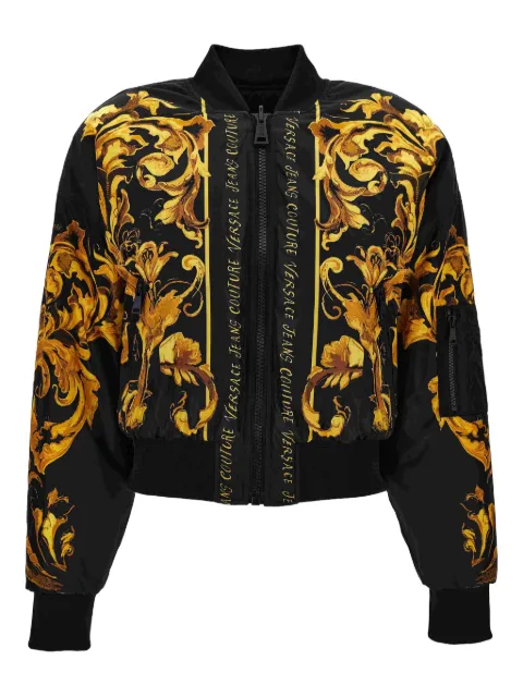Versace Jeans Couture baroque-print bomber jacket