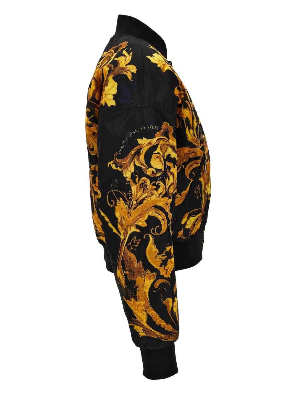 Versace Jeans Couture baroque-print bomber jacket Zwart