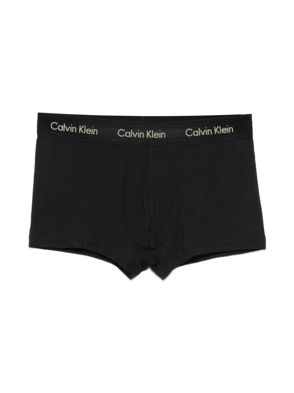 Calvin Klein Underwear Drie boxershorts met logoband Zwart