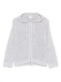 Eleventy hooded zip-fastening cardigan - Grey