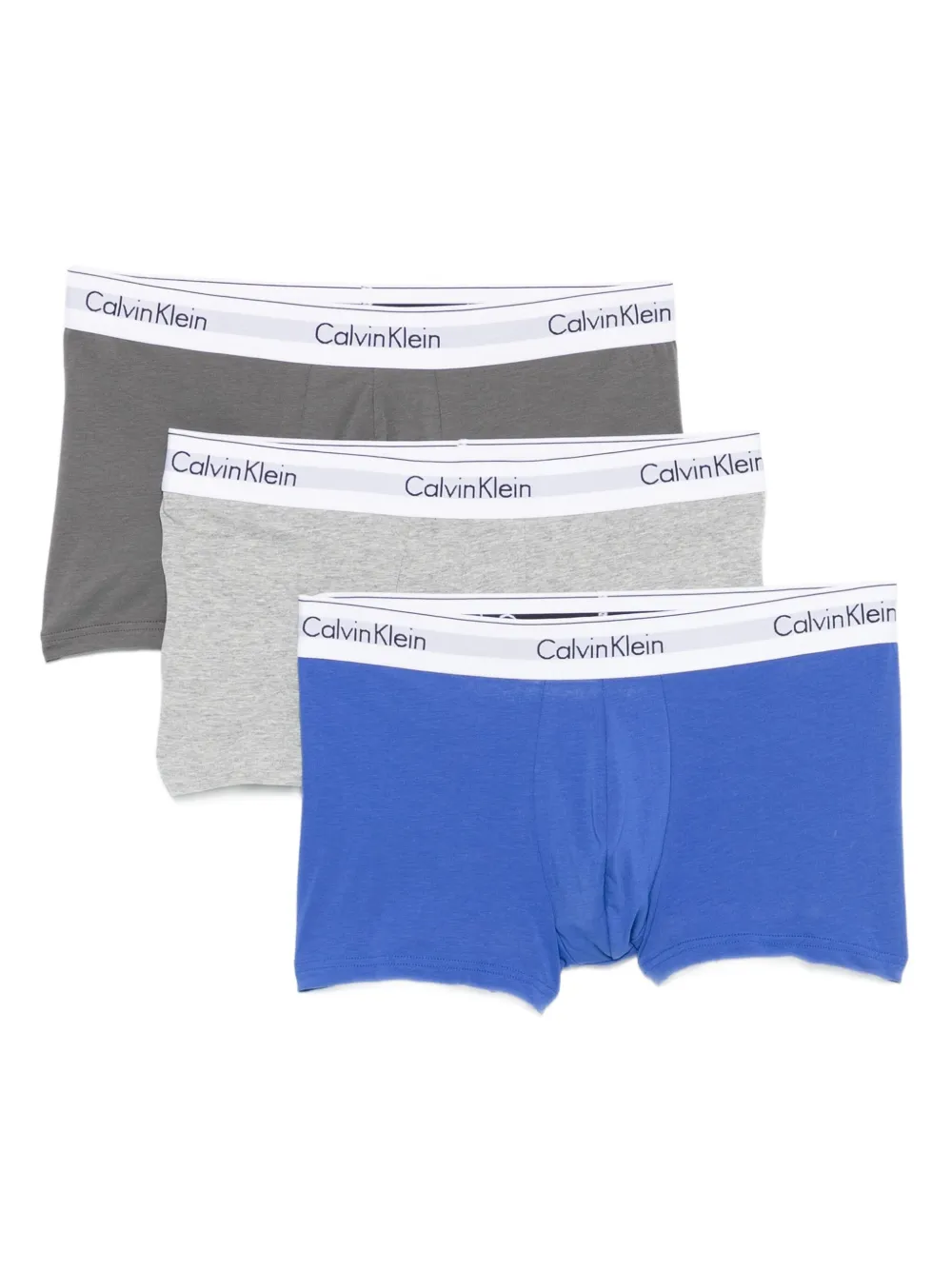 Calvin Klein Underwear Drie boxershorts met logoband Blauw