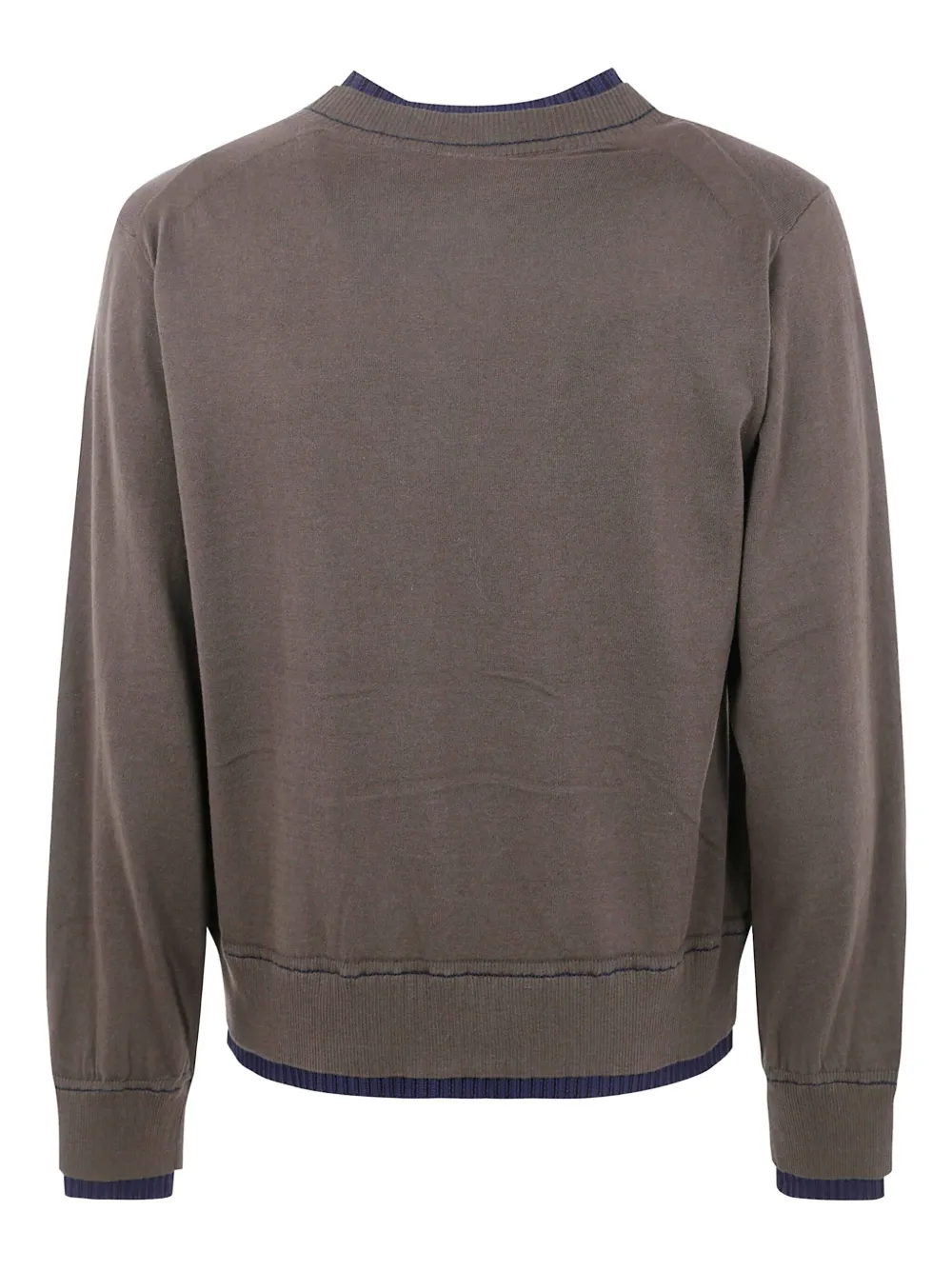 sacai Trui met contrasterende afwerking Bruin