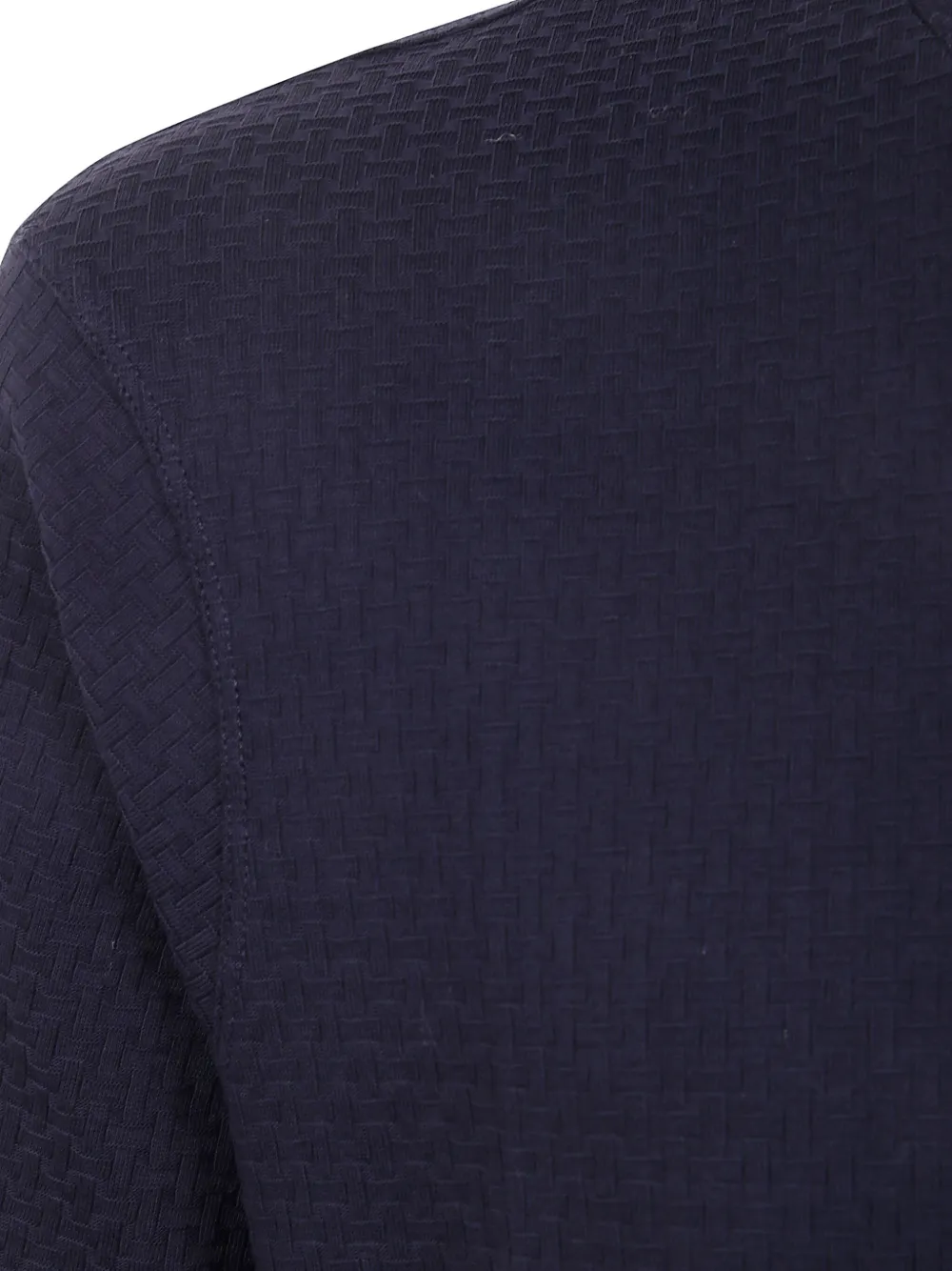 Emporio Armani Katoenen T-shirt met textuur Blauw