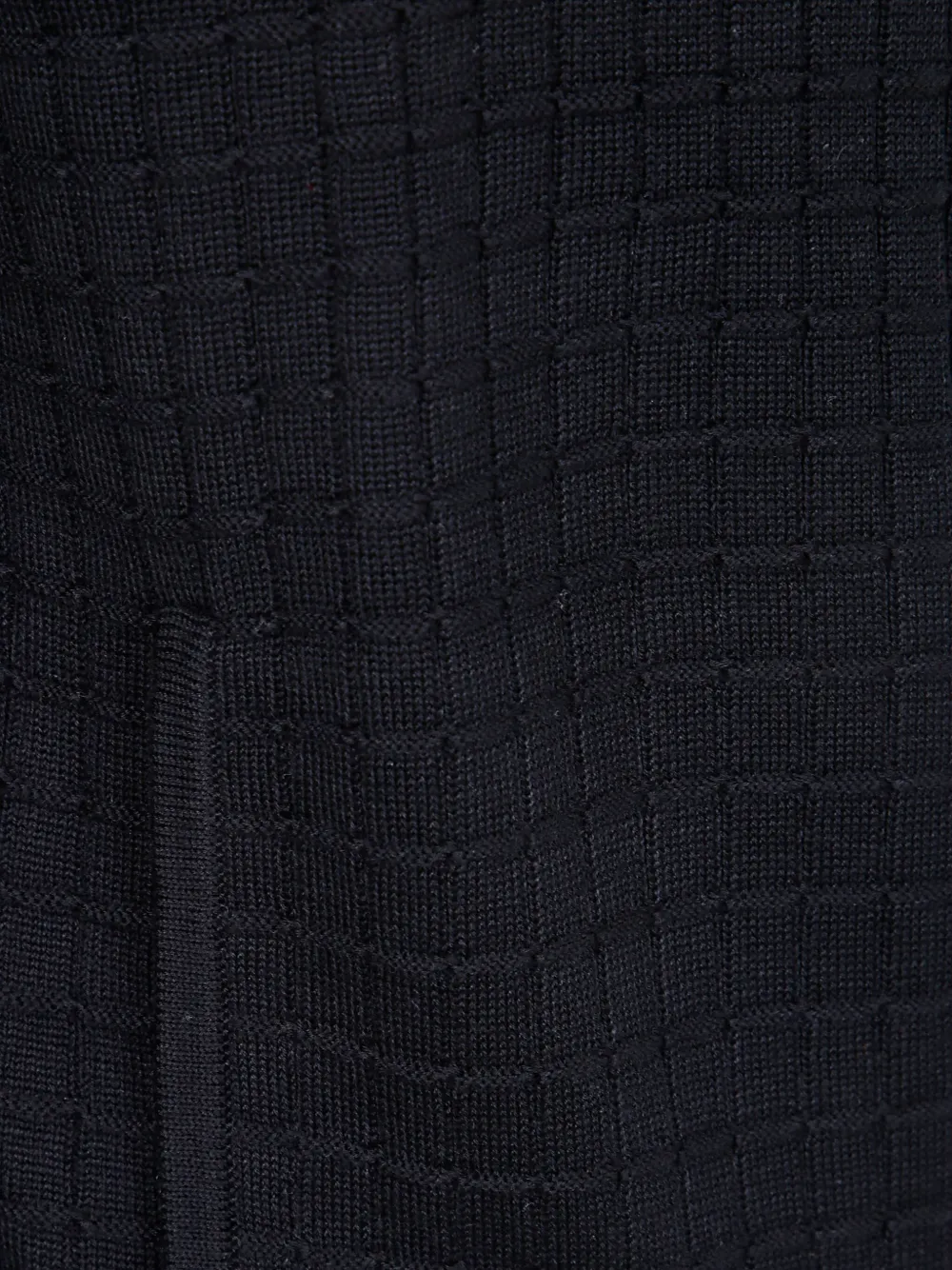 Emporio Armani Vest met patroon en rits Zwart