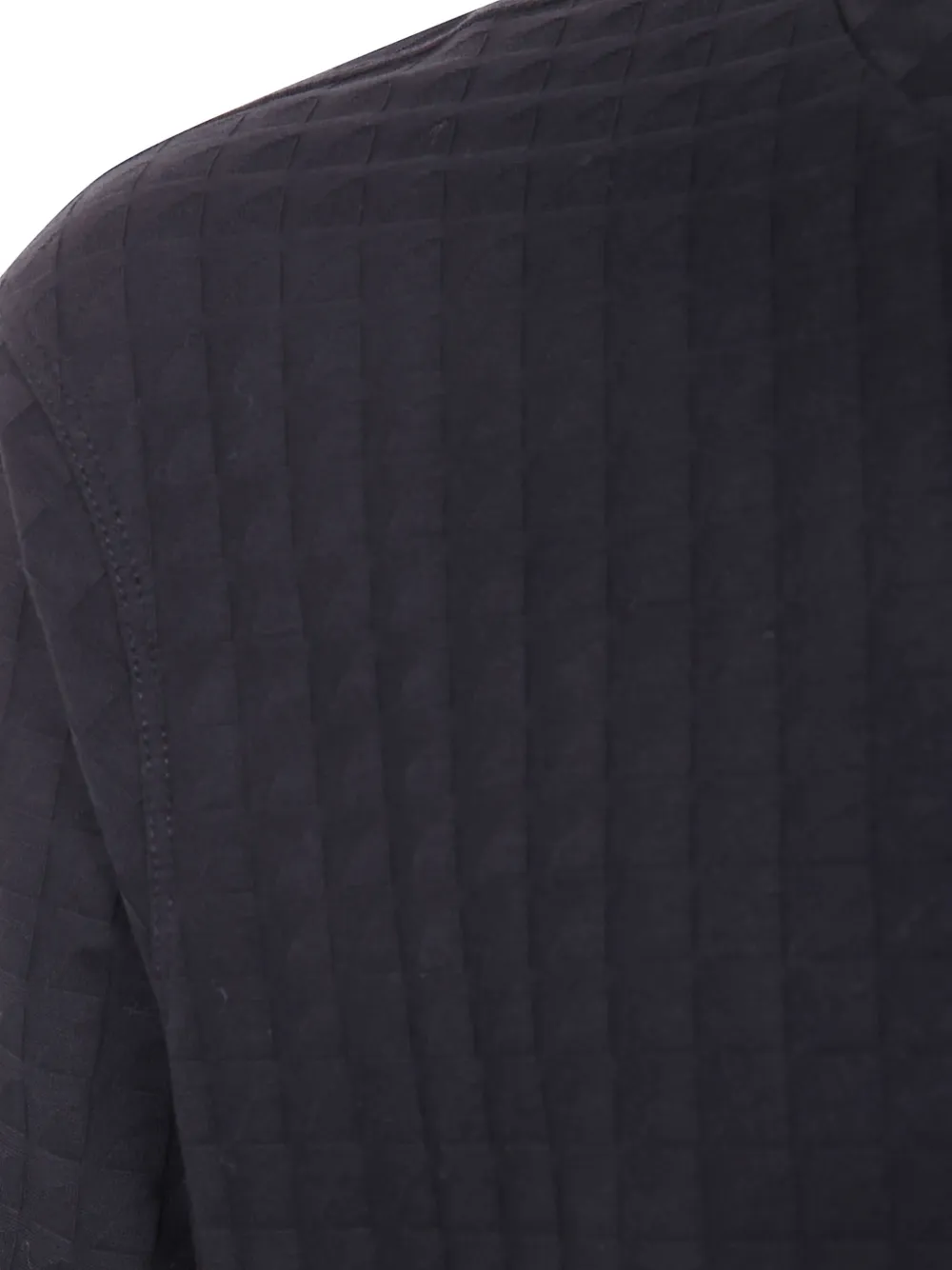 Emporio Armani Getextureerd T-shirt Zwart