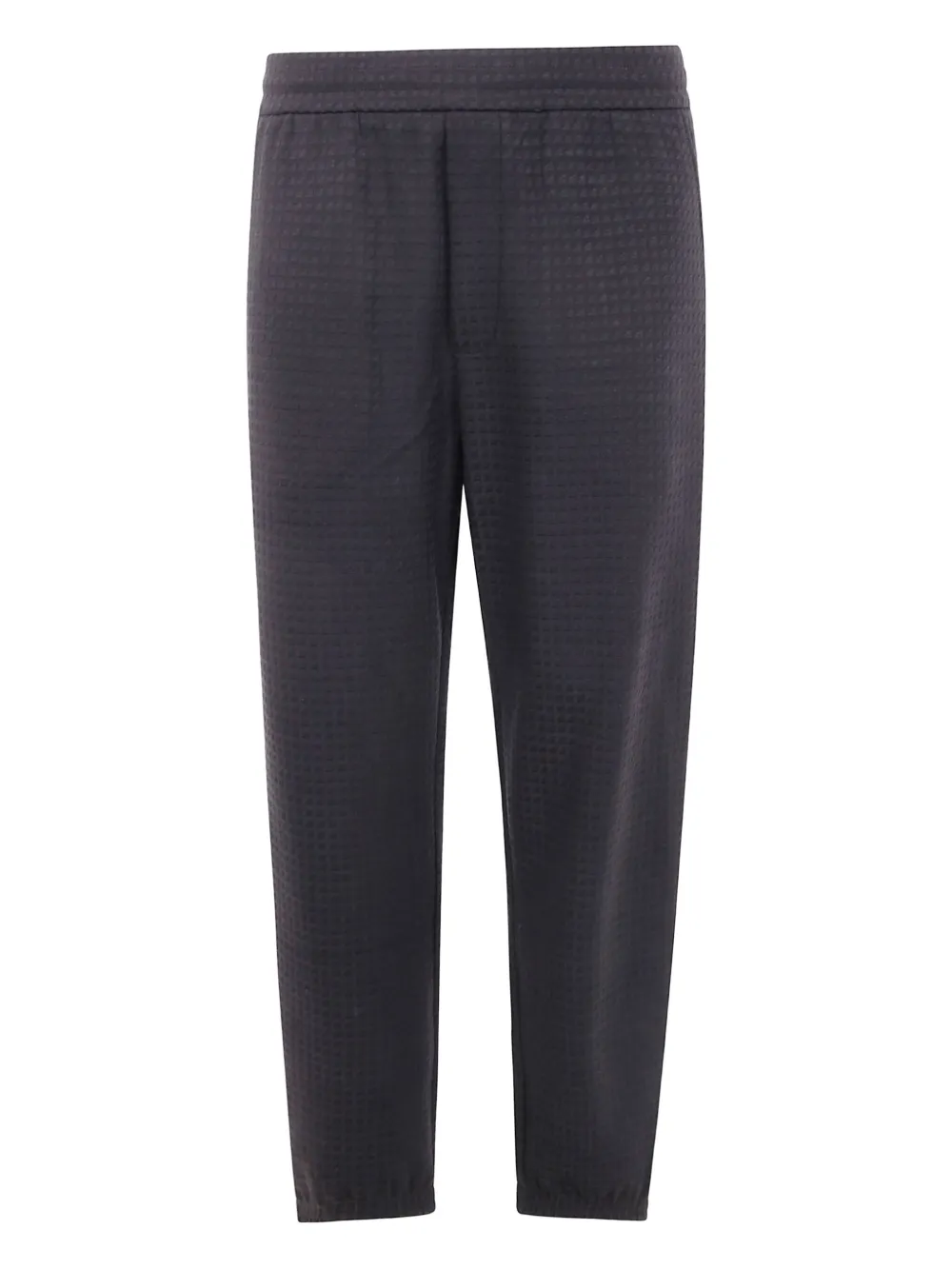 Emporio Armani textured trousers Zwart