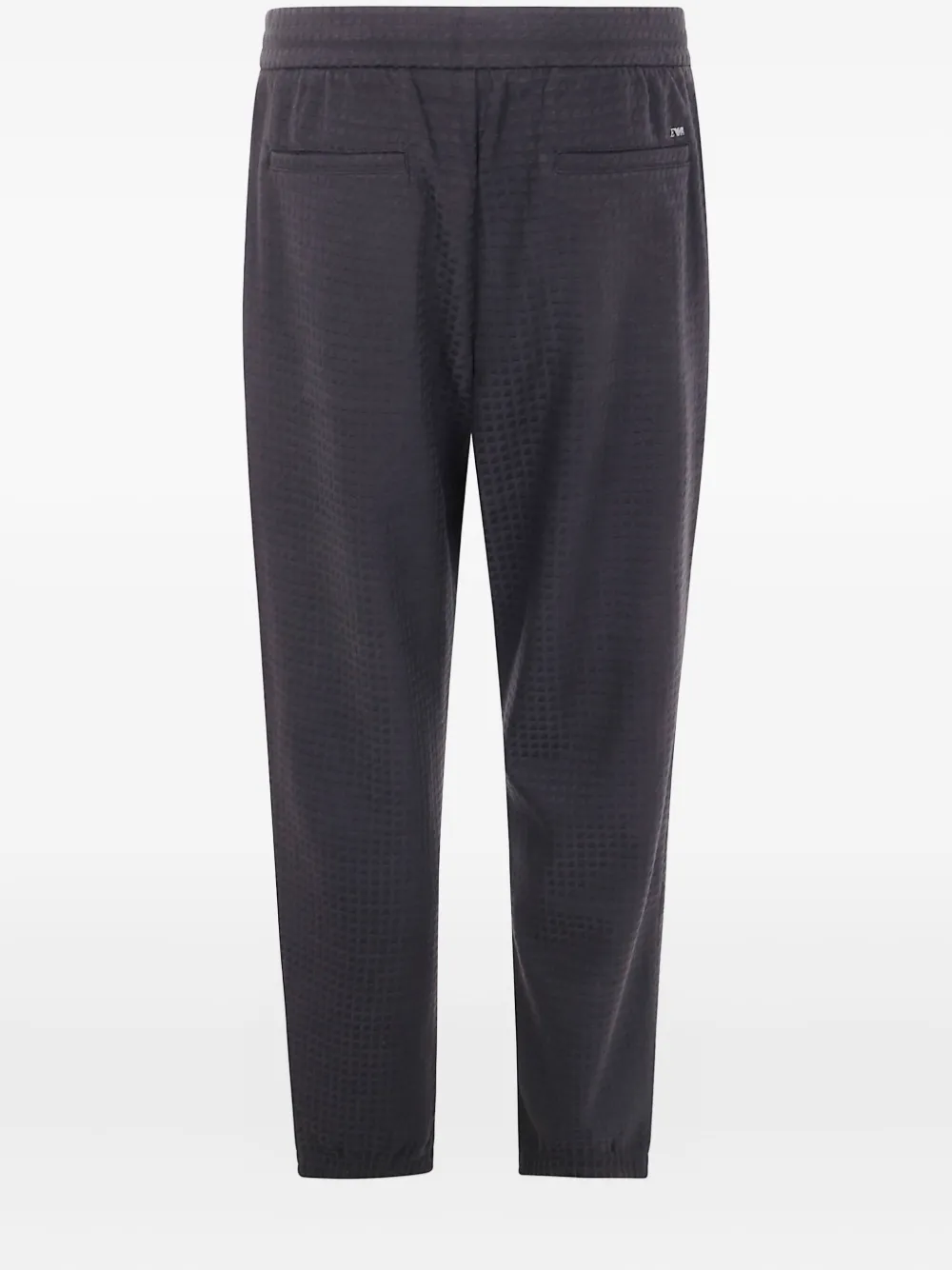 Emporio Armani textured trousers Zwart