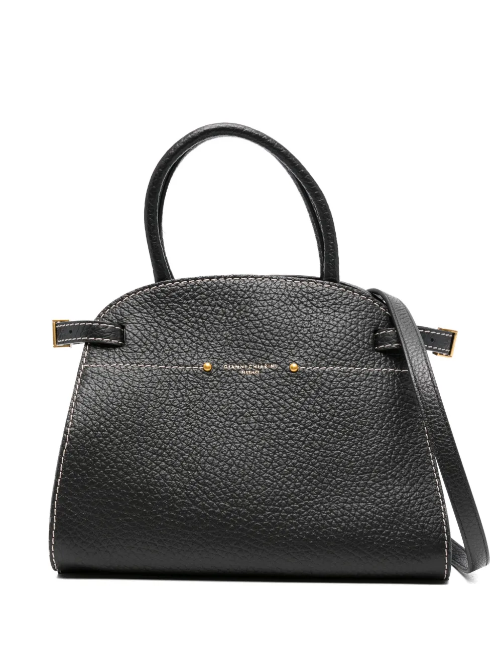 GIANNI CHIARINI Farah shopper van bewerkt leer Zwart