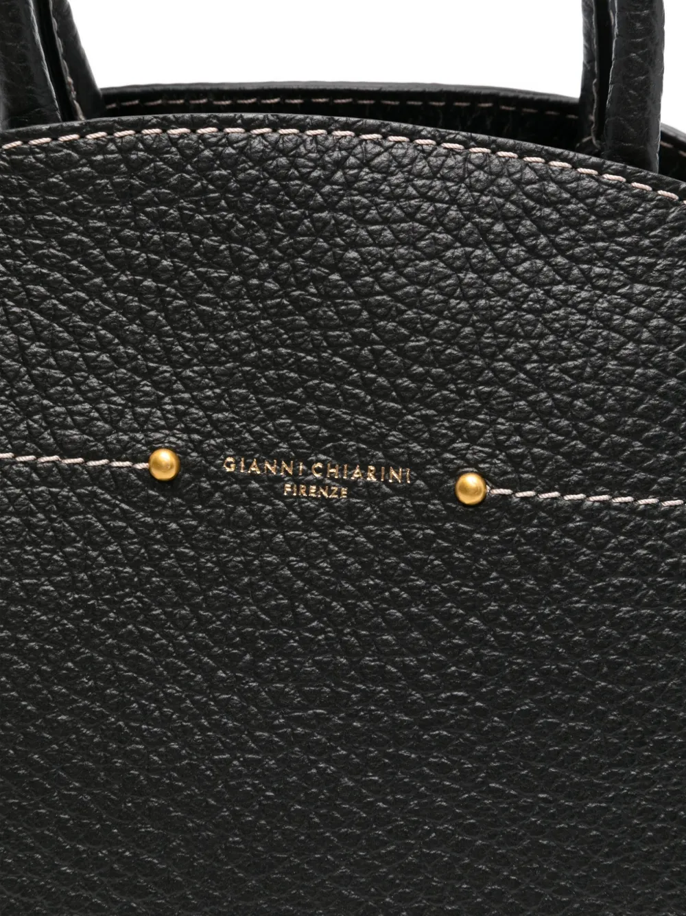 GIANNI CHIARINI Farah shopper van bewerkt leer Zwart