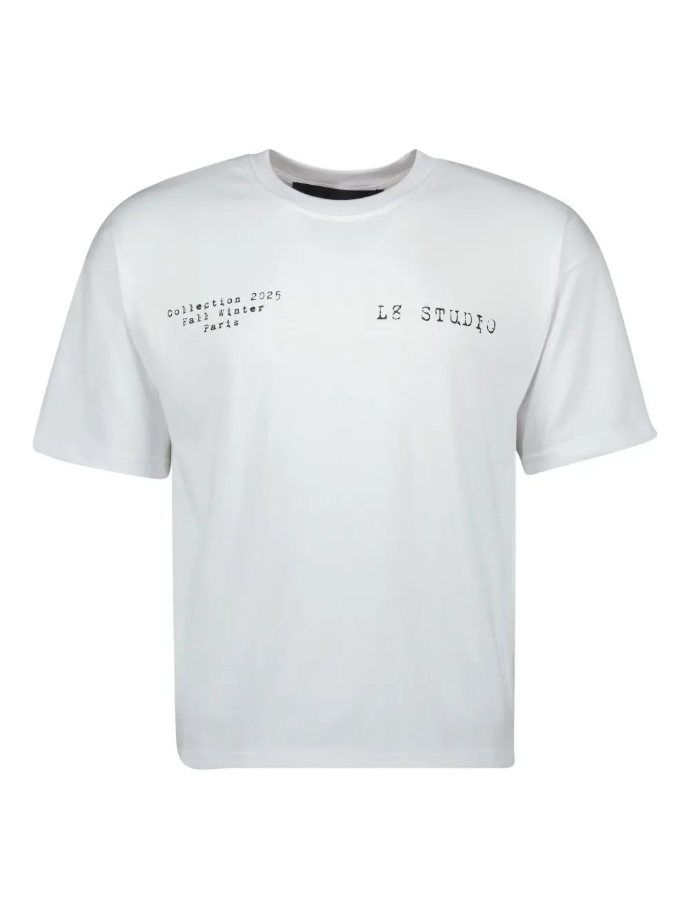 L8 Studio Vierge print cotton T-shirt | White | Image 1