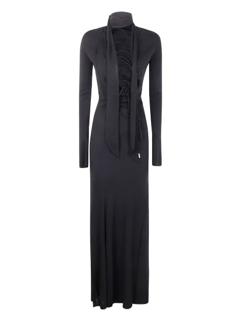 The Attico lace-up long-sleeves maxi dress