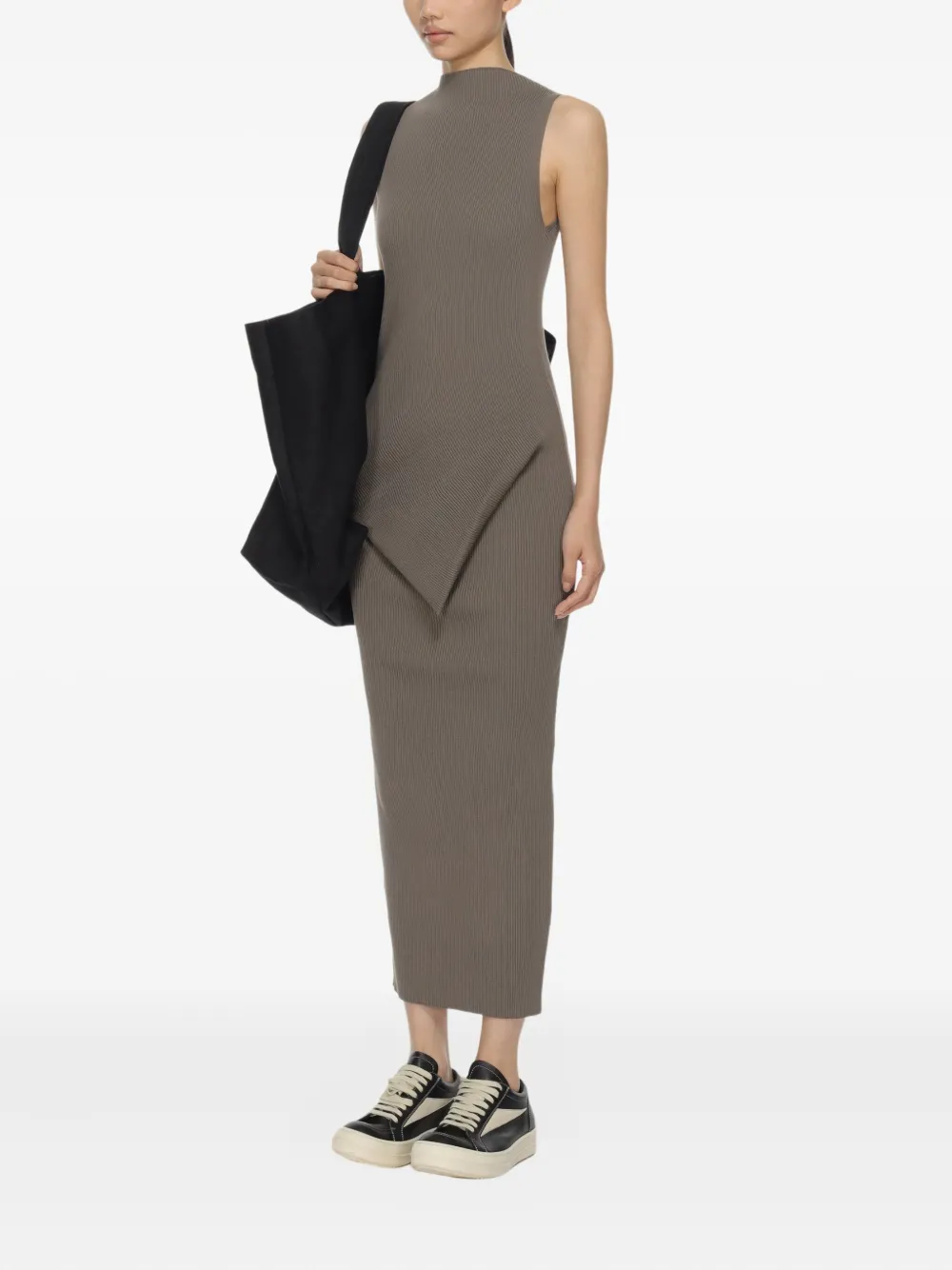 Rick Owens ribbed asymmetric dress | Day Dresses | Image 2