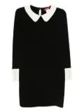 Max Mara Peter Pan-collar mini dress - Black