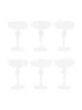 knindustrie coupe stemmed glass (set of six) - White