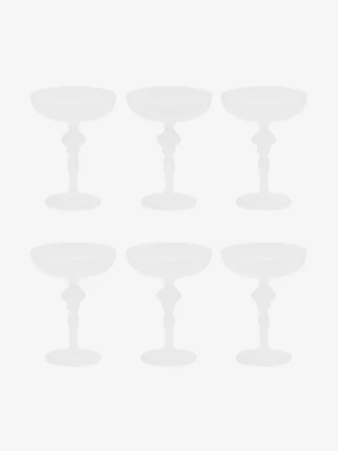 knindustrie coupe stemmed glass (set of six)