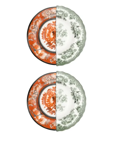 Seletti floral-patterned divided plate