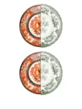 Seletti floral-patterned divided plate - White