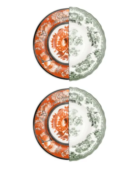 Seletti floral-patterned divided plate