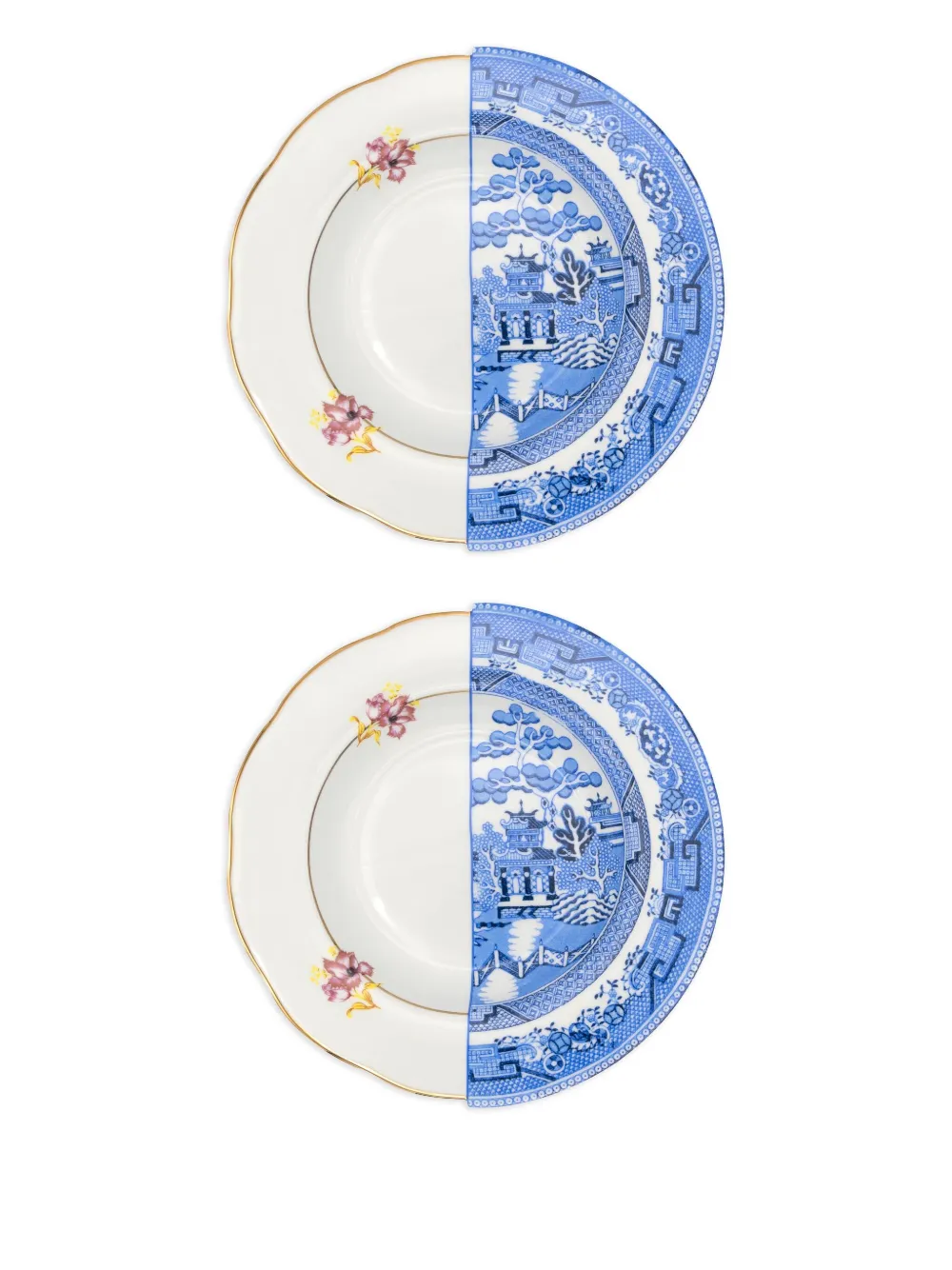 Seletti floral-patterned plate - ホワイト Seletti floral-patterned plate - ホワイト