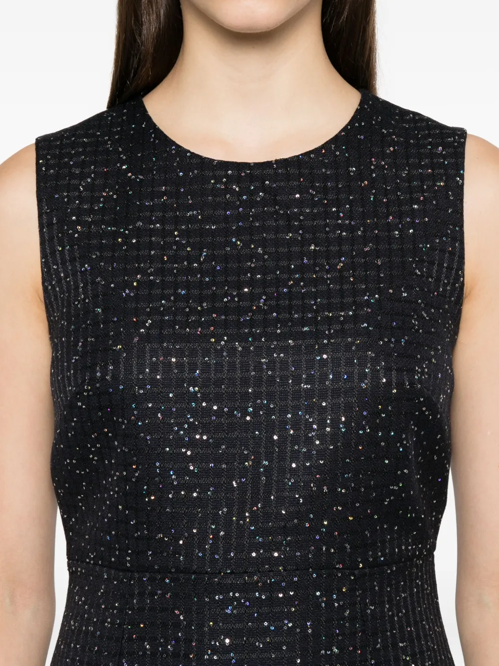 Max Mara Mouloze jurk met pailletten Blauw