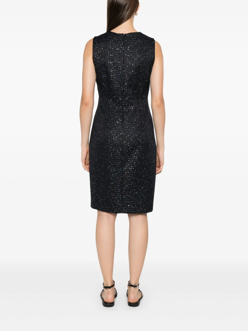 Max Mara Mouloze jurk met pailletten Blauw
