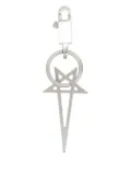 Rick Owens Holywood Pentagram star-shaped keyring - Silver