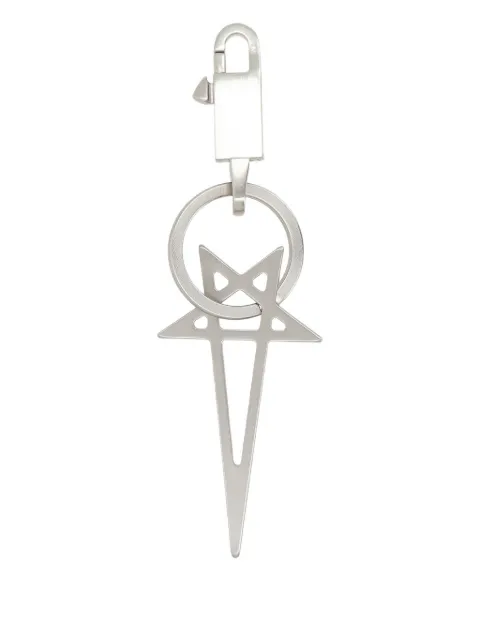 Rick Owens Holywood Pentagram star-shaped keyring