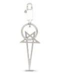 Rick Owens Holywood Pentagram star-shaped keyring - Silver