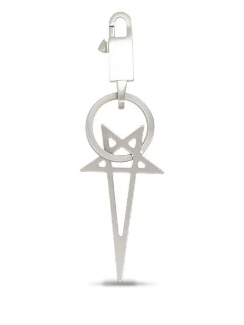 Rick Owens Holywood Pentagram star-shaped keyring