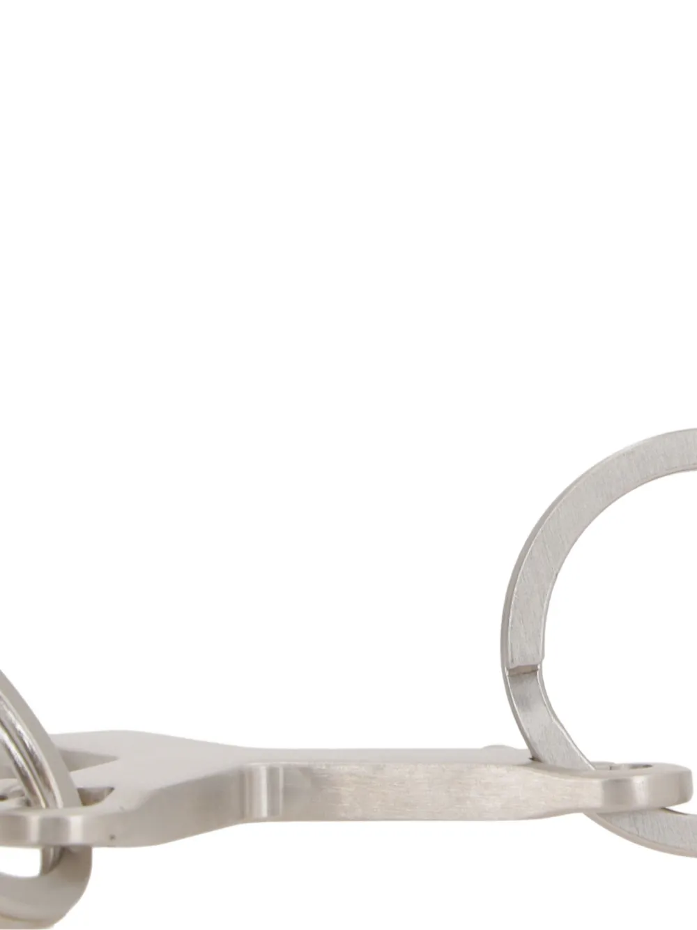 Rick Owens Sleutelketting met dubbele ring Zilver