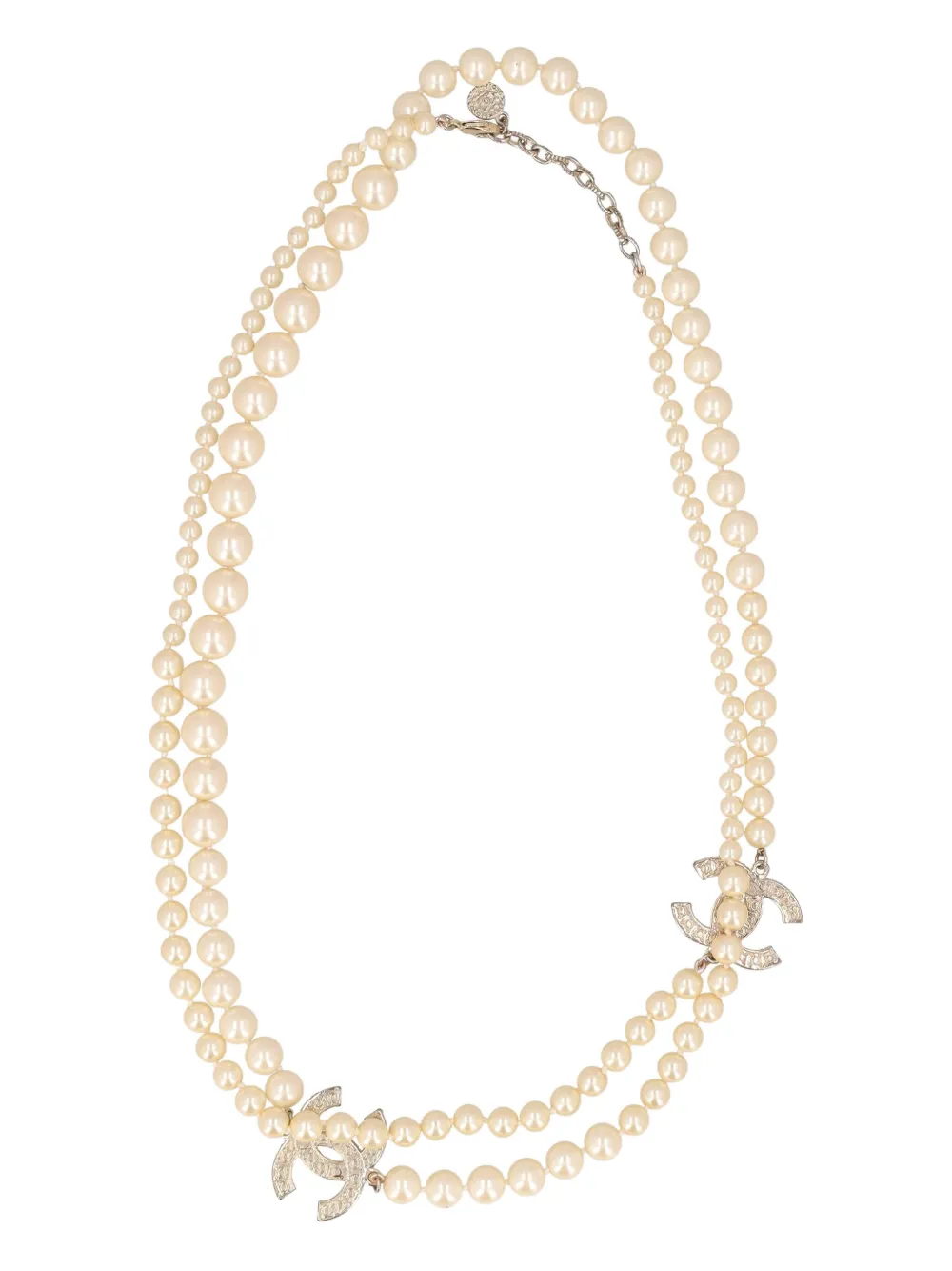 CHANEL Pre-Owned CC logo-charm necklace | Image 2