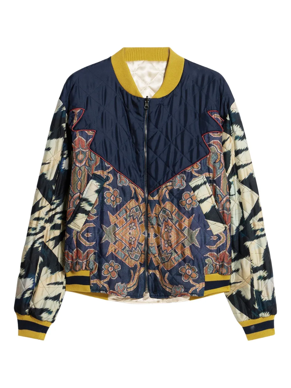 Pierre-Louis Mascia Aloada quilted bomber jacket Blauw