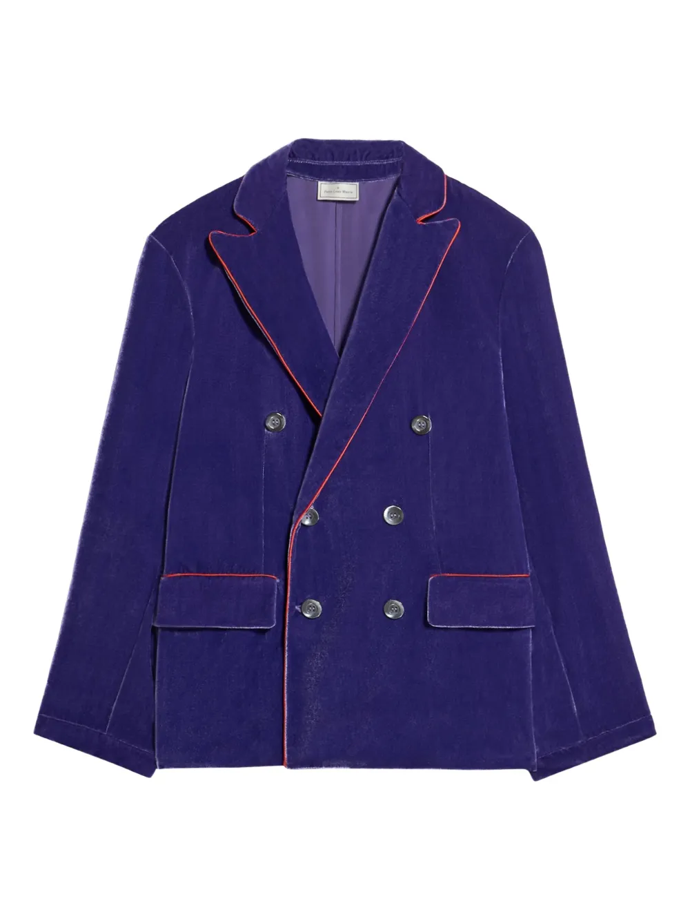 Pierre-Louis Mascia Kanpur velvet blazer Paars