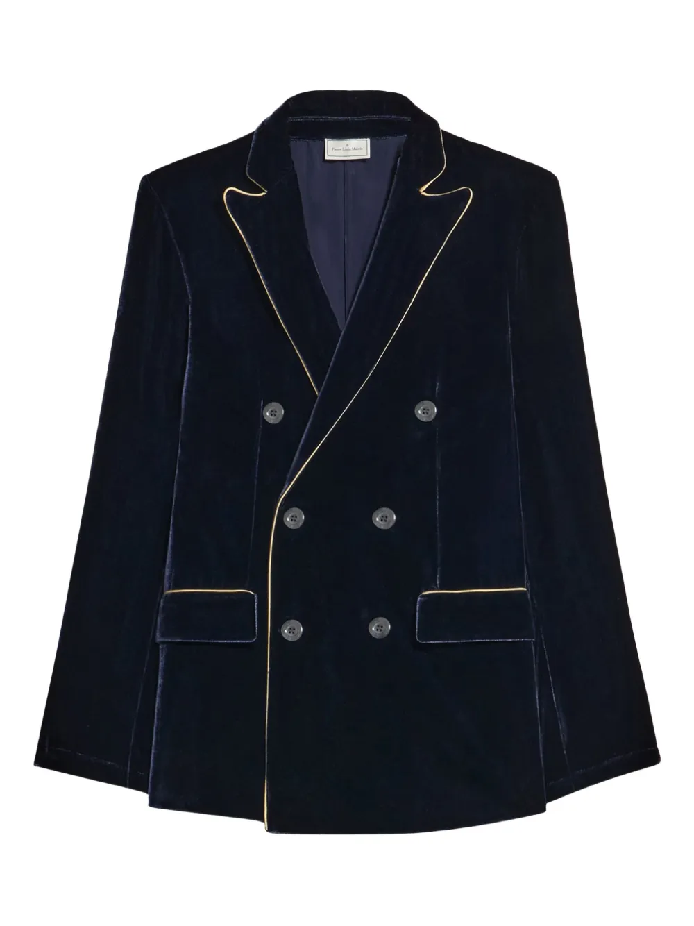 Pierre-Louis Mascia Kanpur velvet blazer Blauw