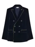 Pierre-Louis Mascia Kanpur velvet blazer - Blue